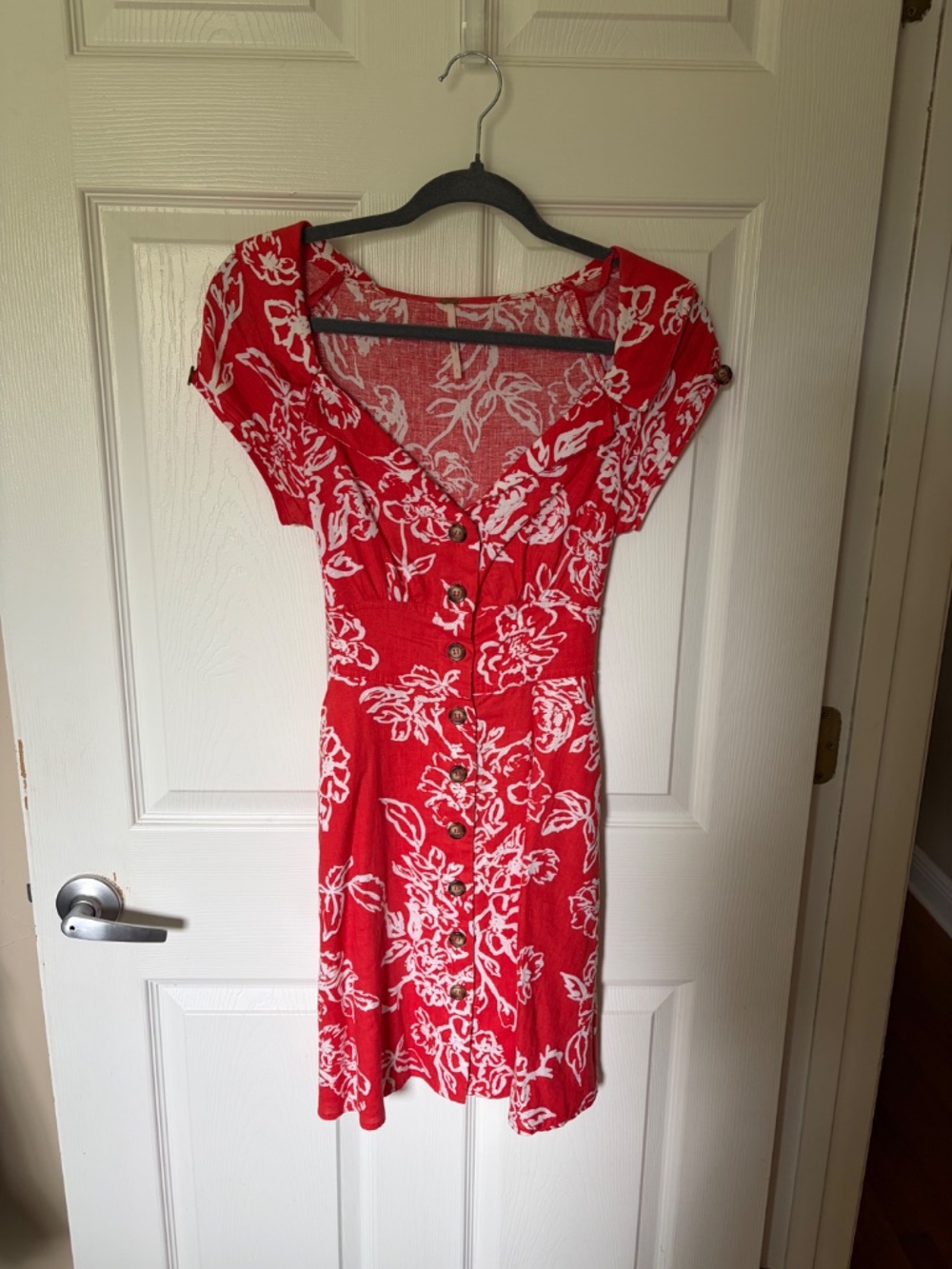 Free People A Thing Called Love Linen Mini Dress - 2 - Picture 2 of 4